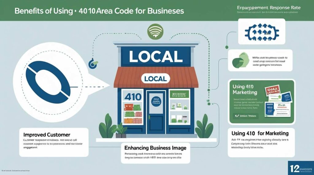 Benefits of the 410 area code for businesses better response, image, and marketing.