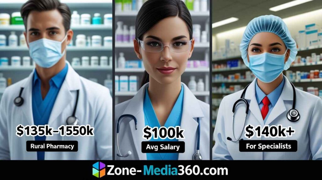 Pharmacist salaries vary by location and experience, showing differences in earnings across states and expertise levels.